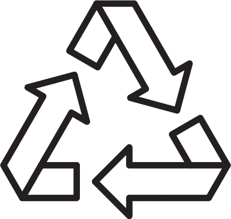 Recycling ethos icon Lets Clear