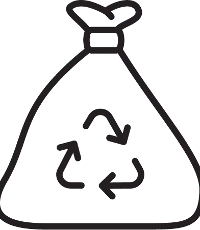 Recycling ethos icon Lets Clear