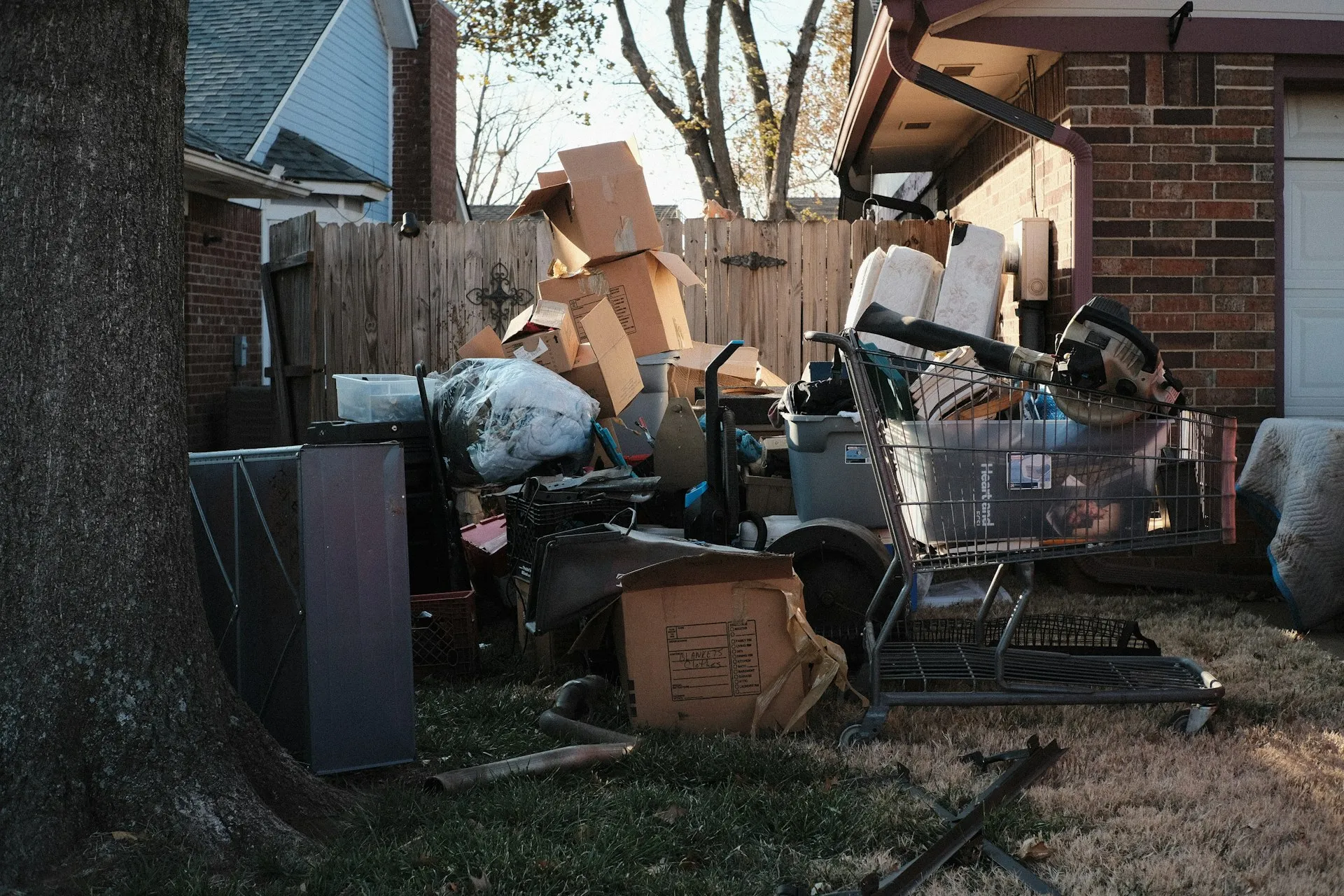 Pile of rubbish for waste clearance Lets Clear Woking